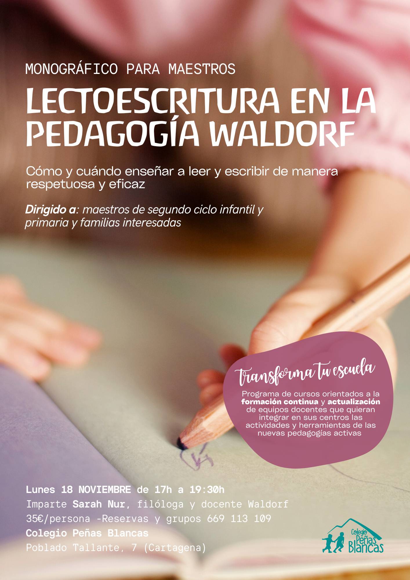 curso lectoescritura cartel