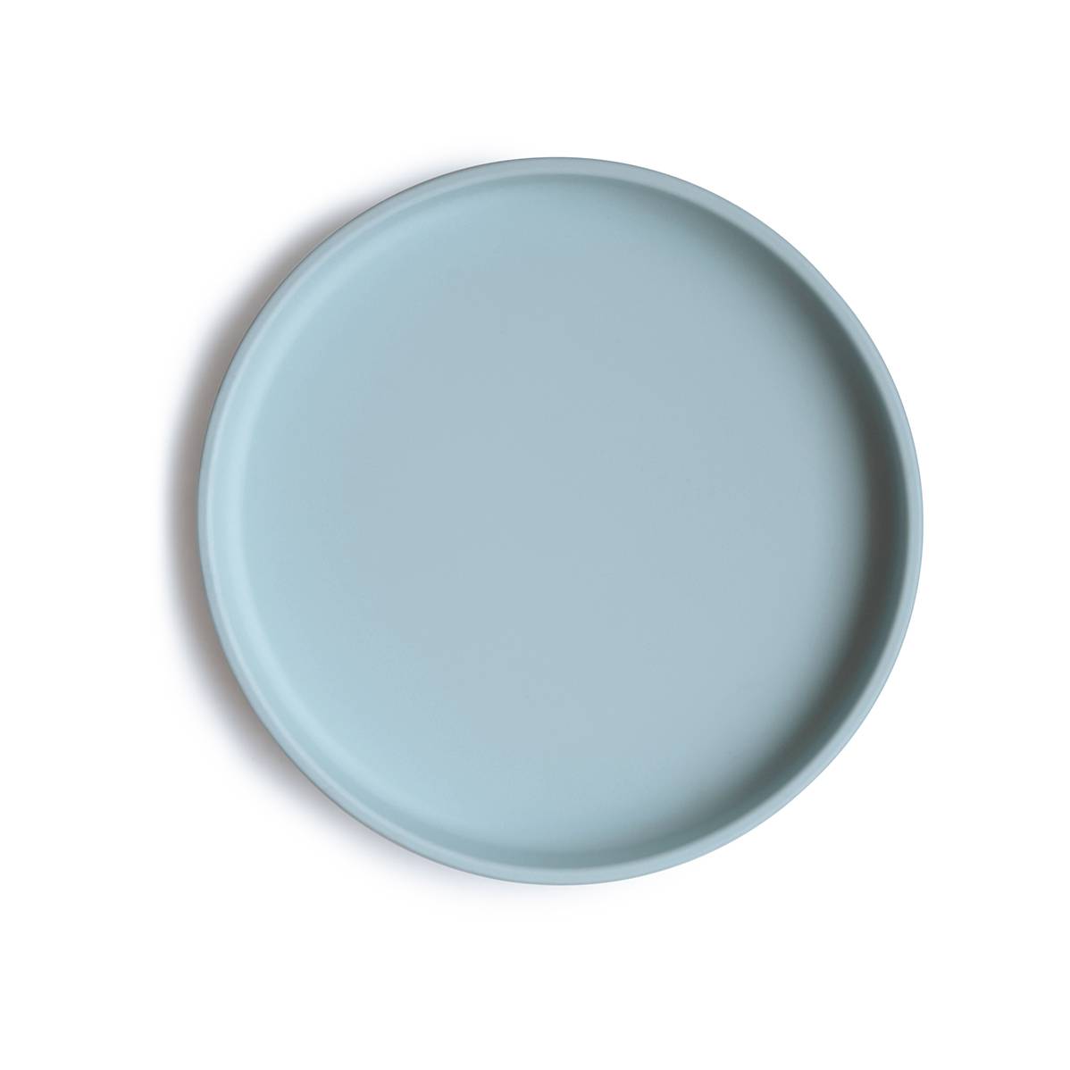 Plato de silicona con ventosa light blue