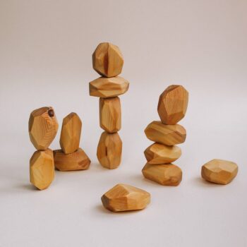 Juguete de madera: Rocas de equilibrio